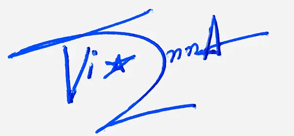 Vienna professional signature ideas handwritten signature example in blue ink