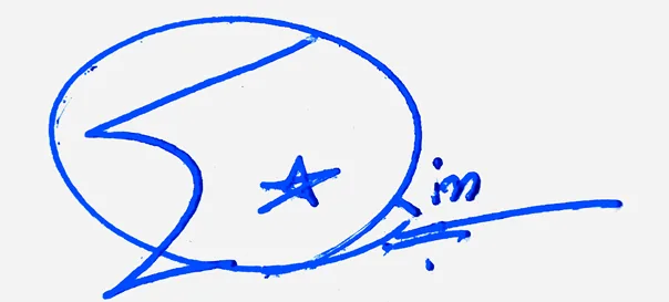 Erin professional signature ideas handwritten signature example in blue ink