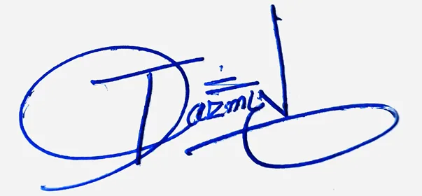 Jazmin professional signature ideas handwritten signature example in blue ink