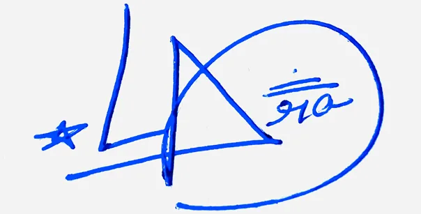 Lara professional signature ideas handwritten signature example in blue ink