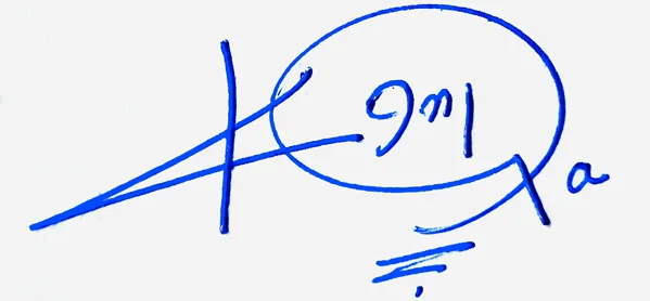 Kendra professional signature ideas handwritten signature example in blue ink