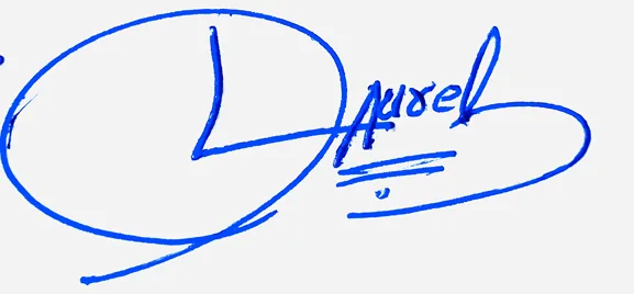 Laurel professional signature ideas handwritten signature example in blue ink
