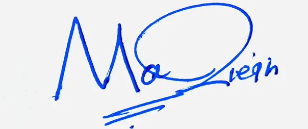 Marleigh professional signature ideas handwritten signature example in blue ink