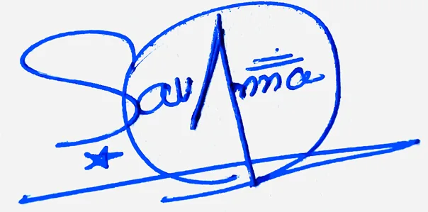 Savanna good signature style handwritten signature example in blue ink