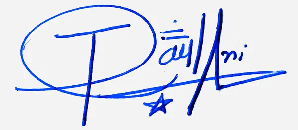 Jaylani signature for my name handwritten signature example in blue ink