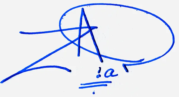 Zaria signature for my name handwritten signature example in blue ink