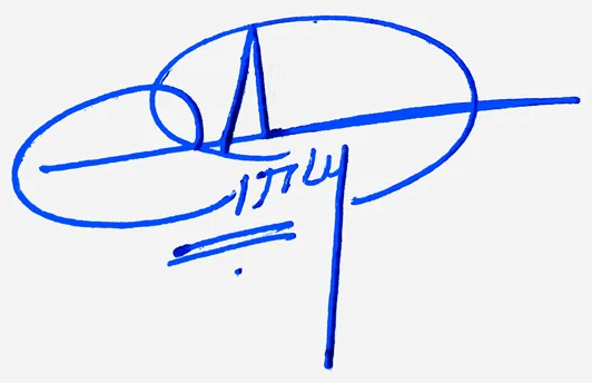 Carly signature for my name handwritten signature example in blue ink