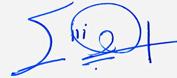 Elliot signature for my name handwritten signature example in blue ink
