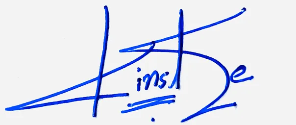 Kinslee handwritten signature ideas for my name handwritten signature example in blue ink