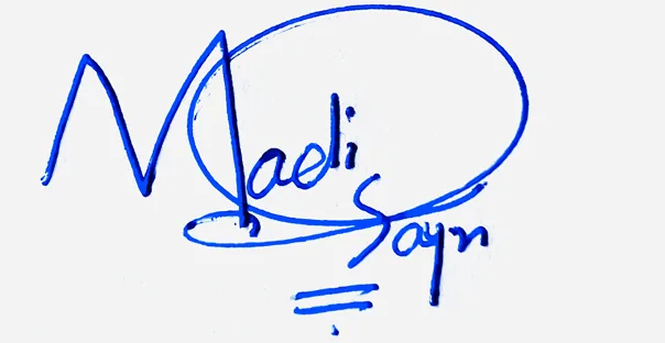 Madisyn handwritten signature ideas for my name handwritten signature example in blue ink