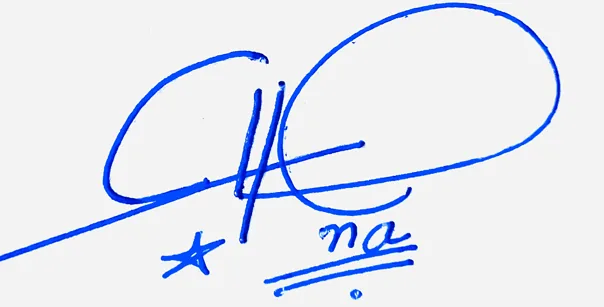 Chana handwritten signature ideas for my name handwritten signature example in blue ink