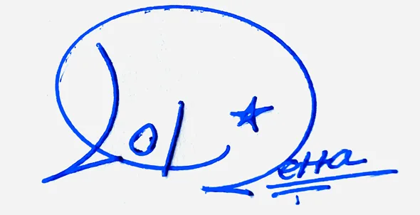 Loretta handwritten signature ideas for my name handwritten signature example in blue ink