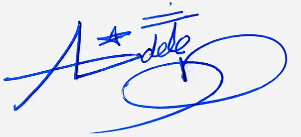 Adele handwritten signature ideas for my name handwritten signature example in blue ink