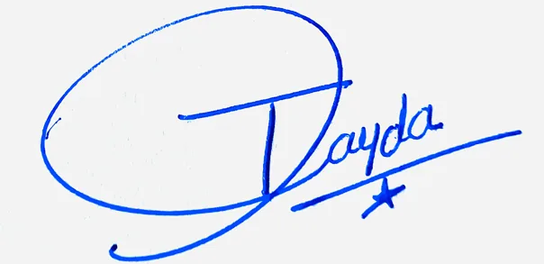 Jayda handwritten signature ideas for my name handwritten signature example in blue ink