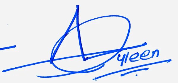 Ayleen handwritten signature ideas for my name handwritten signature example in blue ink