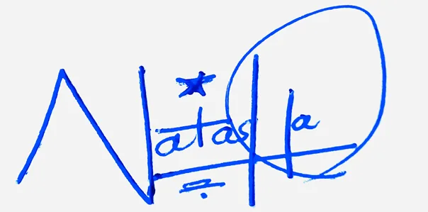 Natasha handwritten signature ideas for my name handwritten signature example in blue ink