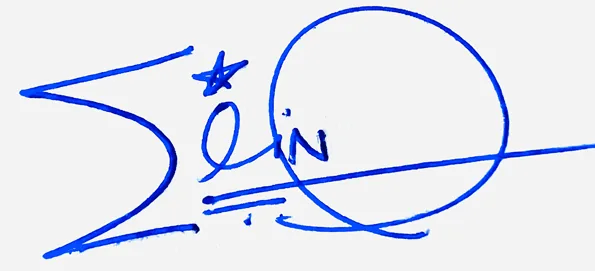 Elina signature design for my name handwritten signature example in blue ink