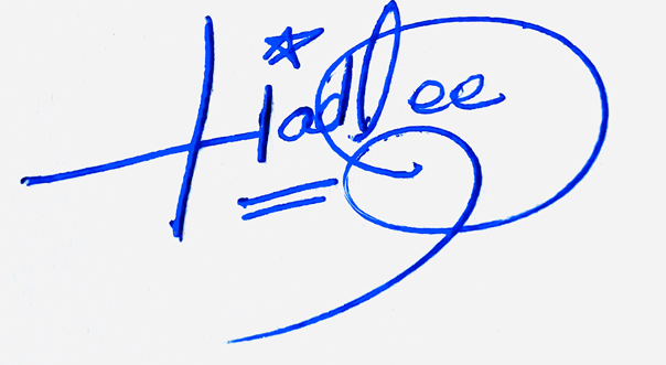 Hadlee Name Cursive Handwriting Signature Style Ideas
