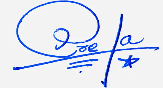 Greta signature design for my name handwritten signature example in blue ink