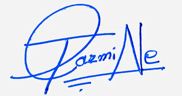 Jazmine signature design for my name handwritten signature example in blue ink