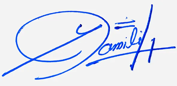 Yamileth signature design for my name handwritten signature example in blue ink