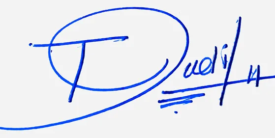 Judith signature design for my name handwritten signature example in blue ink