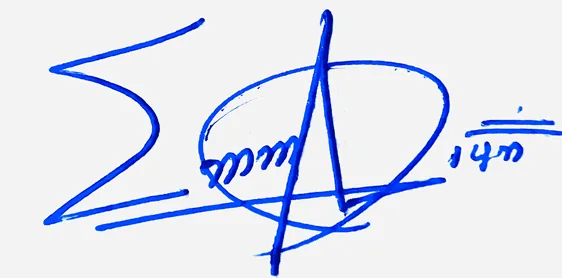 Emmalyn signature design for my name handwritten signature example in blue ink
