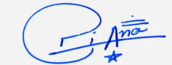 Giana cute signature ideas handwritten signature example in blue ink