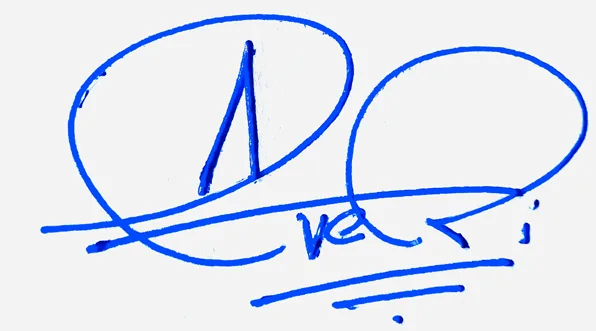 Averi cute signature ideas handwritten signature example in blue ink