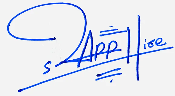 Sapphire cute signature ideas handwritten signature example in blue ink