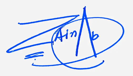 Zainab cute signature ideas handwritten signature example in blue ink