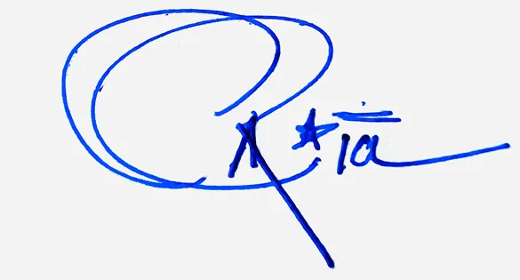 Carla simple signature ideas handwritten signature example in blue ink