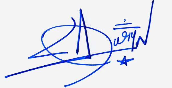 Lauryn simple signature ideas handwritten signature example in blue ink