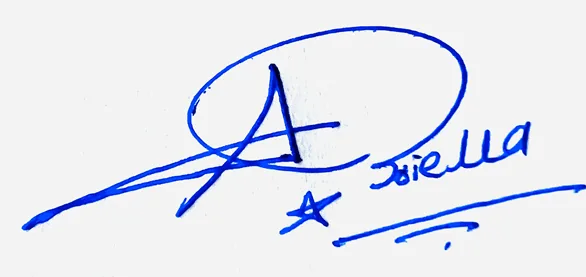 Aubriella simple signature ideas handwritten signature example in blue ink