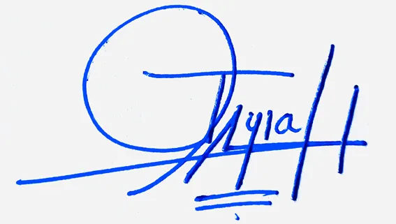 Jaylah simple signature ideas handwritten signature example in blue ink
