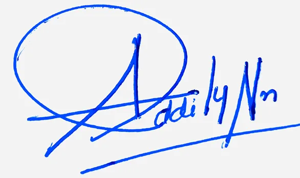 Addilynn simple signature ideas handwritten signature example in blue ink