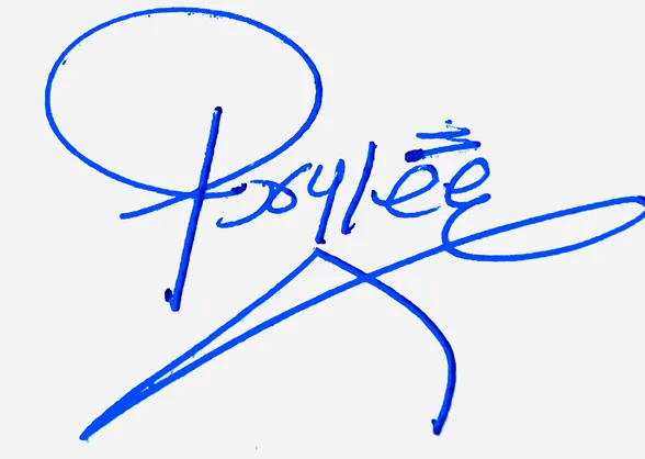 Brylee simple signature ideas handwritten signature example in blue ink