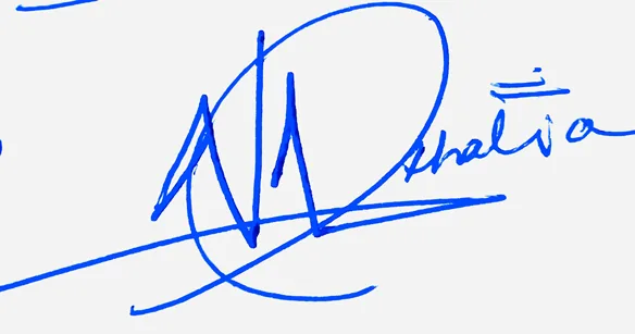 Nathalia simple signature ideas handwritten signature example in blue ink