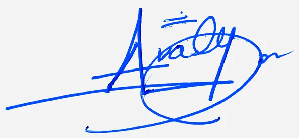 Avalynn simple signature ideas handwritten signature example in blue ink