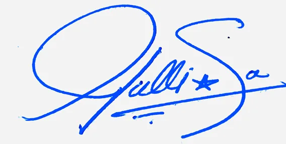 Julissa simple signature ideas handwritten signature example in blue ink