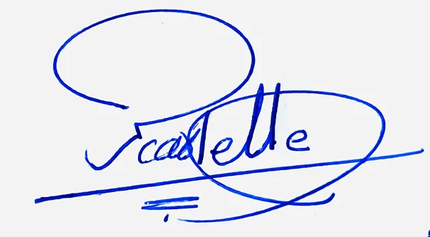 Scarlette create signature online free handwritten signature example in blue ink