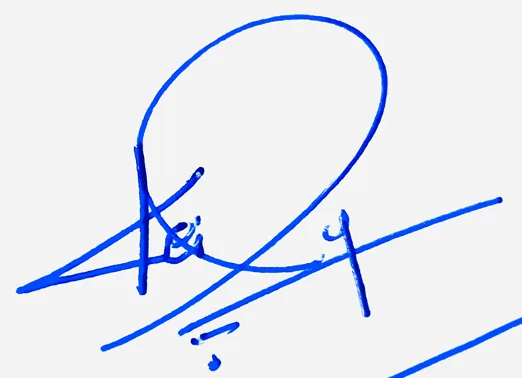 Keily create signature online free handwritten signature example in blue ink