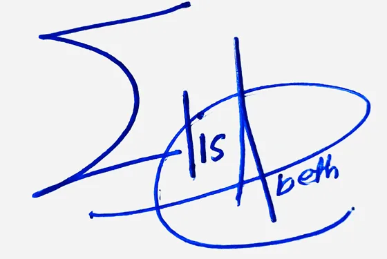 Elisabeth create signature online free handwritten signature example in blue ink