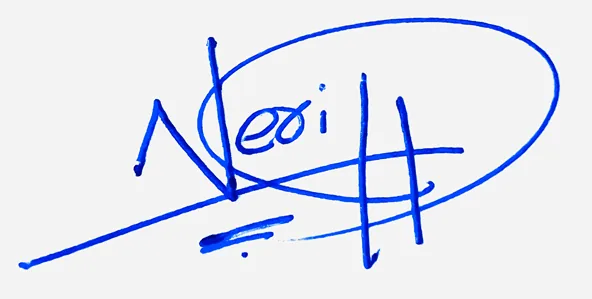 Neriah create signature online free handwritten signature example in blue ink