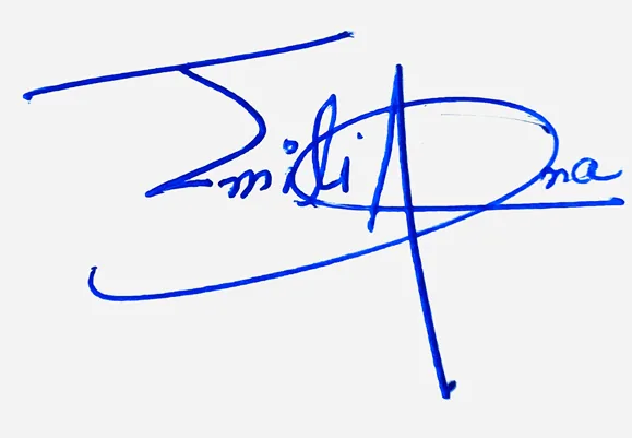 Emiliana create signature online free handwritten signature example in blue ink
