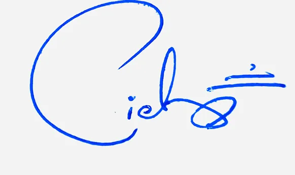 Cielo create signature online free handwritten signature example in blue ink