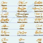 Name in Cursive Signature Designs