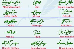 Handwritten Name Signature Examples